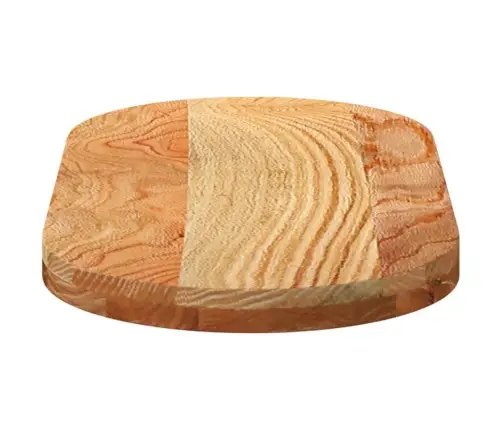 Galda Virsma, Gaiši Brūna, 80X40X4 Cm, Ozola Masīvkoks, Ovāls Vidaxl