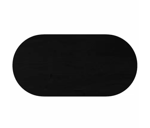 Galda Virsma, Tumši Brūna, 120X60X4 Cm, Ozola Masīvkoks, Ovāls Vidaxl