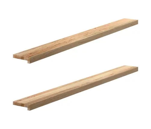 Palodzes 2 Gb., Neapstrādāts, 160X15X2 Cm, Ozola Masīvkoks Vidaxl