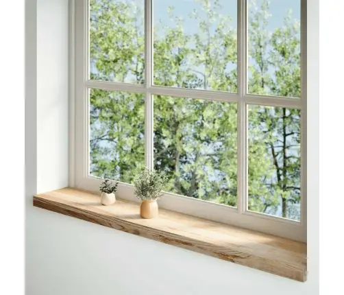 Palodzes 2 Gb., Neapstrādāts, 140X20X2 Cm, Ozola Masīvkoks Vidaxl