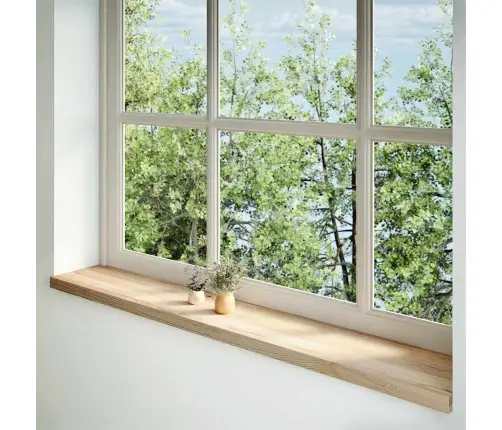 Palodzes 2 Gb., Neapstrādāts, 160X25X2 Cm, Ozola Masīvkoks Vidaxl