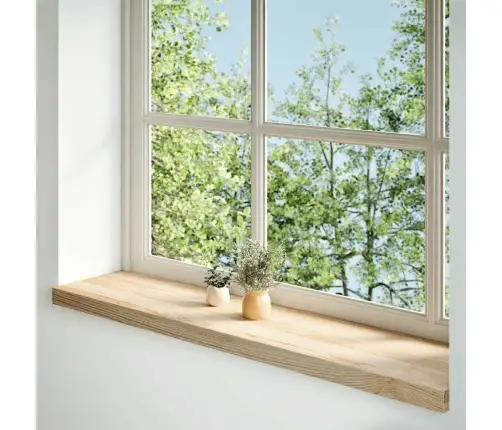 Palodzes 2 Gb., Neapstrādāts, 100X30X2 Cm, Ozola Masīvkoks Vidaxl