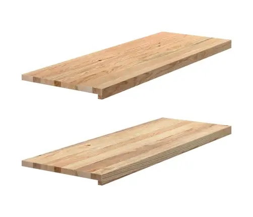 Palangės, 2 Vnt, 110X40X2 cm Neapdorotas Ąžuolo Medienos