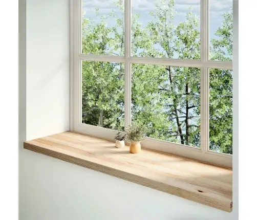 Aknalauad 2 Tk, 140 X 40 X 2 cm Töötlemata Tammepuit