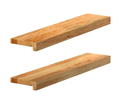 Palodzes 2 Gb., Gaiši Brūns, 70X15X2 Cm, Ozola Masīvkoks Vidaxl