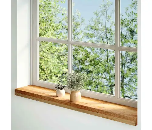 Palodzes 2 Gb., Gaiši Brūns, 70X15X2 Cm, Ozola Masīvkoks Vidaxl