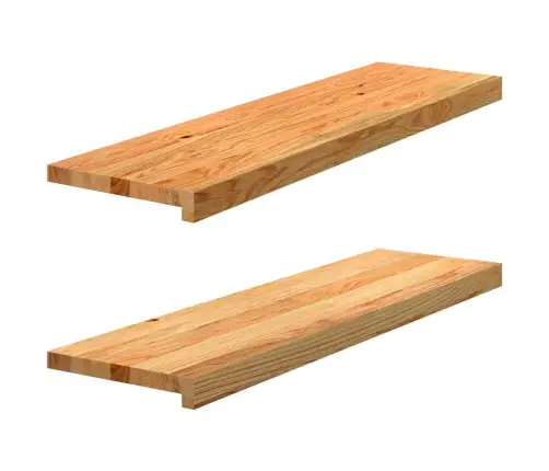 Aknalauad 2 Tk, Helepruun, 90 X 25 X 2 cm Toekas Tammepuit