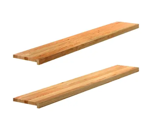 Aknalauad 2 Tk, Helepruun, 160 X 25 X 2 cm Toekas Tammepuit