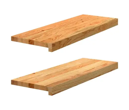 Palodzes 2 Gb., Gaiši Brūns, 70X30X2 Cm, Ozola Masīvkoks Vidaxl