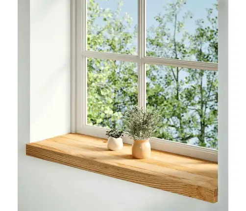 Aknalauad 2 Tk, Helepruun, 90 X 30 X 2 cm Toekas Tammepuit