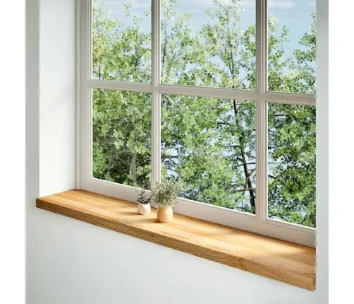 Palodzes 2 Gb., Gaiši Brūns, 140X30X2 Cm, Ozola Masīvkoks Vidaxl