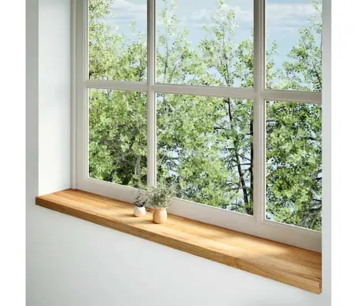 Palodzes 2 Gb., Gaiši Brūns, 160X30X2 Cm, Ozola Masīvkoks Vidaxl