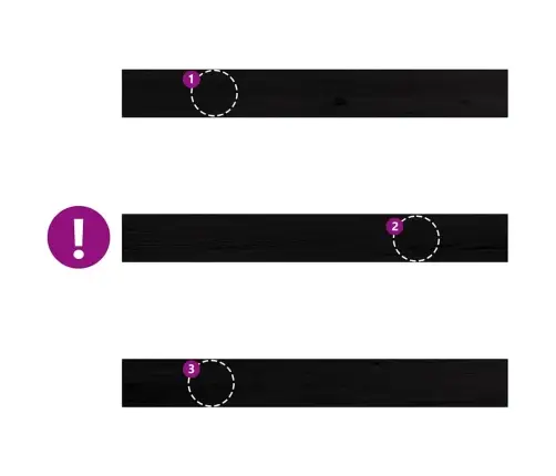 Palangės, 2 Vnt, Tamsiai Rudos, 120X15X2 cm Ąžuolo Medienos