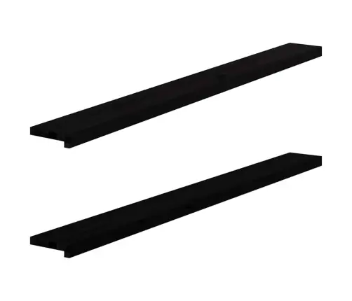 Palodzes 2 Gb., Tumši Brūns, 160X15X2 Cm, Ozola Masīvkoks Vidaxl