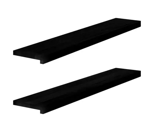 Palodzes 2 Gb., Tumši Brūns, 110X20X2 Cm, Ozola Masīvkoks Vidaxl