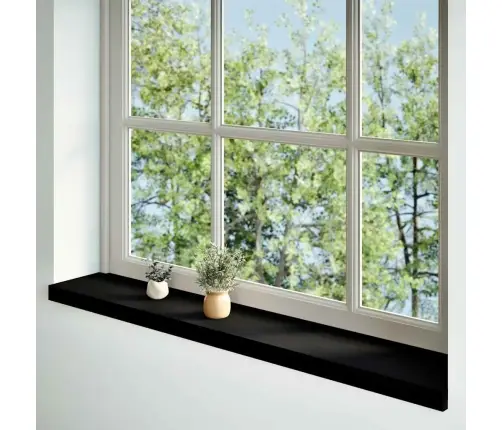 Palodzes 2 Gb., Tumši Brūns, 110X20X2 Cm, Ozola Masīvkoks Vidaxl