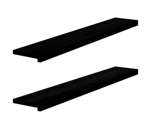 Palangės, 2 Vnt, Tamsiai Rudos, 120X20X2 cm Ąžuolo Medienos