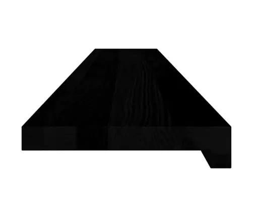 Palangės, 2 Vnt, Tamsiai Rudos, 120X20X2 cm Ąžuolo Medienos