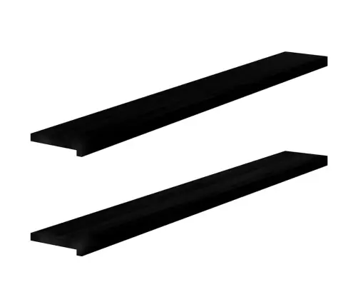 Aknalauad 2 Tk, Tumepruun, 160 X 20 X 2 cm Toekas Tammepuit