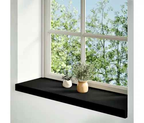 Palodzes 2 Gb., Tumši Brūns, 80X25X2 Cm, Ozola Masīvkoks Vidaxl