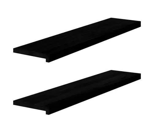 Palodzes 2 Gb., Tumši Brūns, 110X25X2 Cm, Ozola Masīvkoks Vidaxl