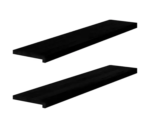 Palodzes 2 Gb., Tumši Brūns, 120X25X2 Cm, Ozola Masīvkoks Vidaxl