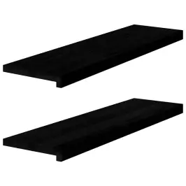 Palodzes 2 Gb., Tumši Brūns, 90X30X2 Cm, Ozola Masīvkoks Vidaxl Palodzes 2 Gb., Tumši Brūns, 90X30X2 Cm, Ozola Masīvkoks Vidaxl