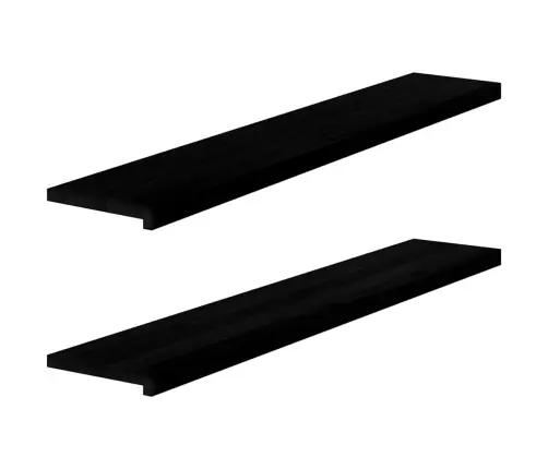 Palodzes 2 Gb., Tumši Brūns, 140X30X2 Cm, Ozola Masīvkoks Vidaxl