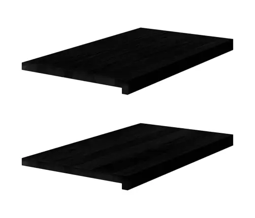 Aknalauad 2 Tk, Tumepruun, 70 X 40 X 2 cm Toekas Tammepuit