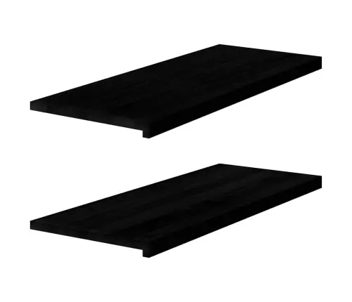 Aknalauad 2 Tk, Tumepruun, 100 X 40 X 2 cm Toekas Tammepuit