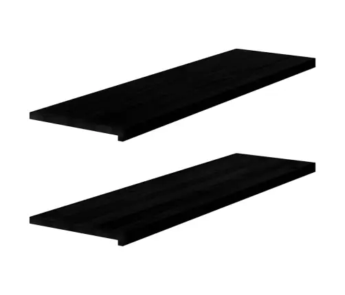 Palodzes 2 Gb., Tumši Brūns, 140X40X2 Cm, Ozola Masīvkoks Vidaxl