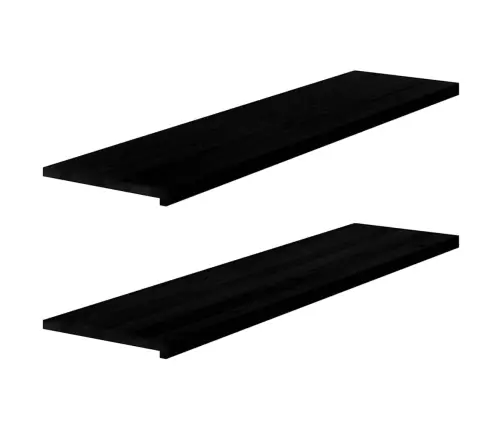 Palangės, 2 Vnt, Tamsiai Rudos, 160X40X2 cm Ąžuolo Medienos