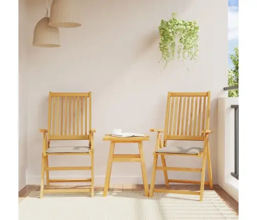 Sodo Sėdynių Pagalvėlės, 2Vnt., Taupe, 45X45X2cm Kvadratinės