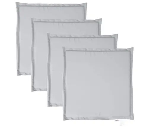 Sodo Sėdynių Pagalvėlės, 4Vnt., Pilka, 45X45X2cm Kvadratinės