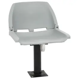 Salokāms Laivas Sēdeklis, Bez Spilvena, Pelēks, 48X51X41 Cm Vidaxl