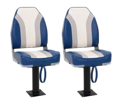 4-Daļīgs Salokāms Laivas Sēdeklis, Augsta Atzveltne Vidaxl