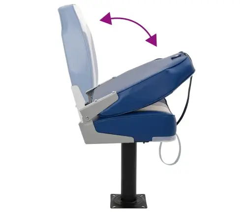 4-Daļīgs Salokāms Laivas Sēdeklis, Augsta Atzveltne Vidaxl