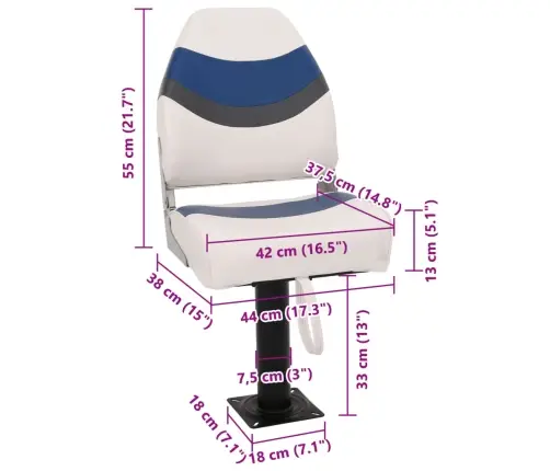 Sulankstomos Valties Sėdynės Rinkinys, 2 Dalių, Aukštas Atlošas