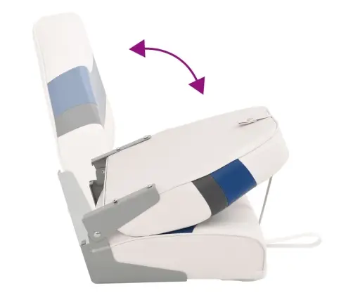 Salokāmi Laivas Sēdekļi, 2 Gab., Augsta Atzveltne, 44X38X55 Cm Vidaxl