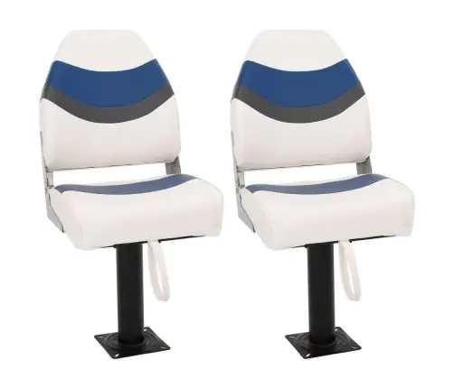 4-Daļīgs Salokāms Laivas Sēdeklis, Augsta Atzveltne Vidaxl