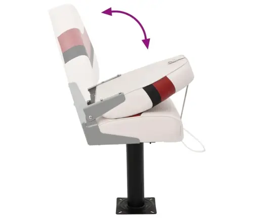 4-Daļīgs Salokāms Laivas Sēdeklis, Augsta Atzveltne Vidaxl