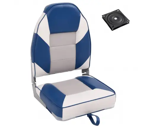 2-Daļīgs Salokāms Laivas Sēdeklis, Augsta Atzveltne Vidaxl