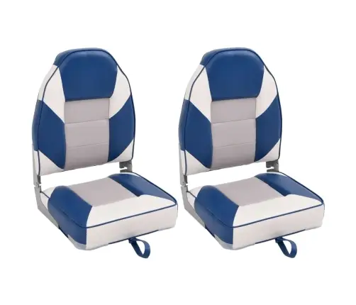 Kokkupandavad Kõrge Seljatoega Paadiistmed 2 Tk, 39X43X58 Cm