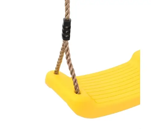 Āra Šūpoles Bērniem, Vienvietīgas, Regulējama Virve, Dzeltens Vidaxl