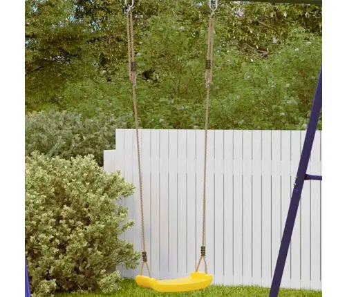 Āra Šūpoles Bērniem, Vienvietīgas, Regulējama Virve, Dzeltens Vidaxl