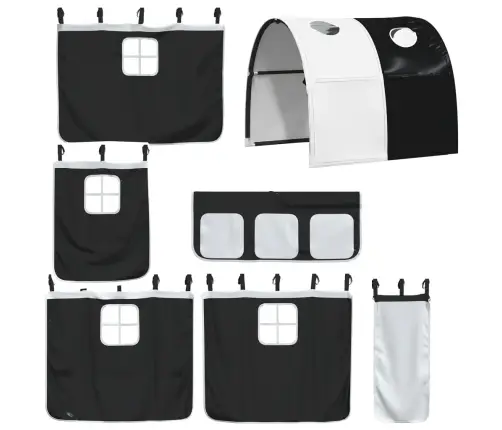 Narivoodi Liumäe Ja Kardinatega, Valge Ja Must, 90X190 Cm