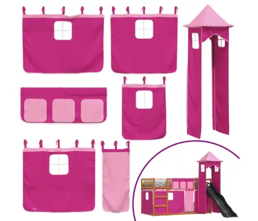 Narivoodi Liumäe Ja Kardinatega, Roosa, 90 X 200 Cm