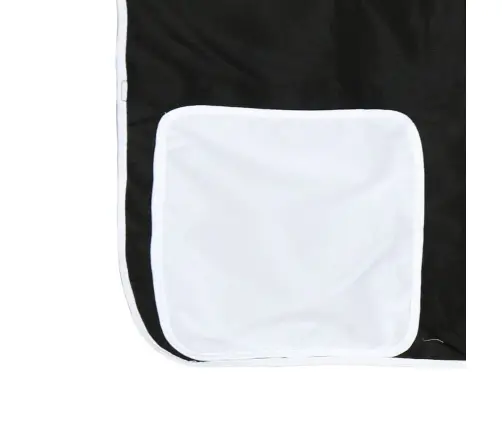 Dviaukštė Lova Su Užuolaidomis, Balta/Juoda, 80X200cm Pušis