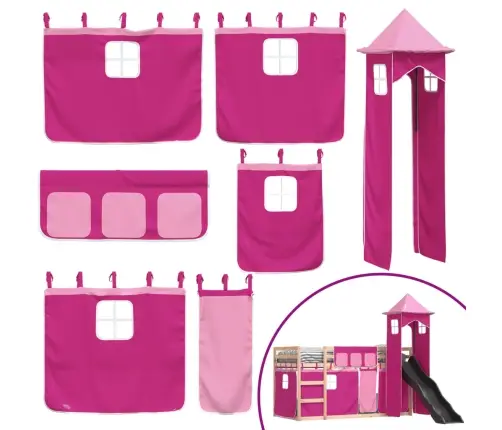 Narivoodi Liumäe Ja Kardinatega, Roosa, 90X190 Cm