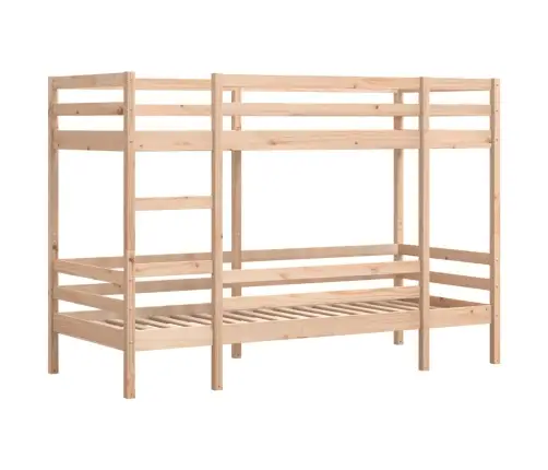 Divstāvu Gulta, 80X200 Cm, Priedes Masīvkoks Vidaxl